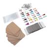 180Pcs Sublimation Keychains Kit with Double Sided MDF Blanks Rings Tassels Card Papers Bags