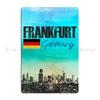 Frankfurt Am Main Metal Sign Wall Decor Cinema Wall Decor Create Designing Tin Sign Poster