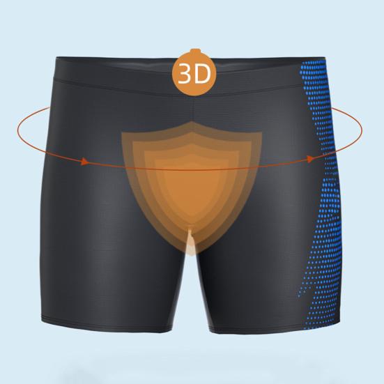 Men Swimming Trunks Quick Dry Soft Elasic High Waist Thin Plus Size Soft Breathable Slim Fit Printed Hot Spring Bathing Shorts Summer Beach Shorts
