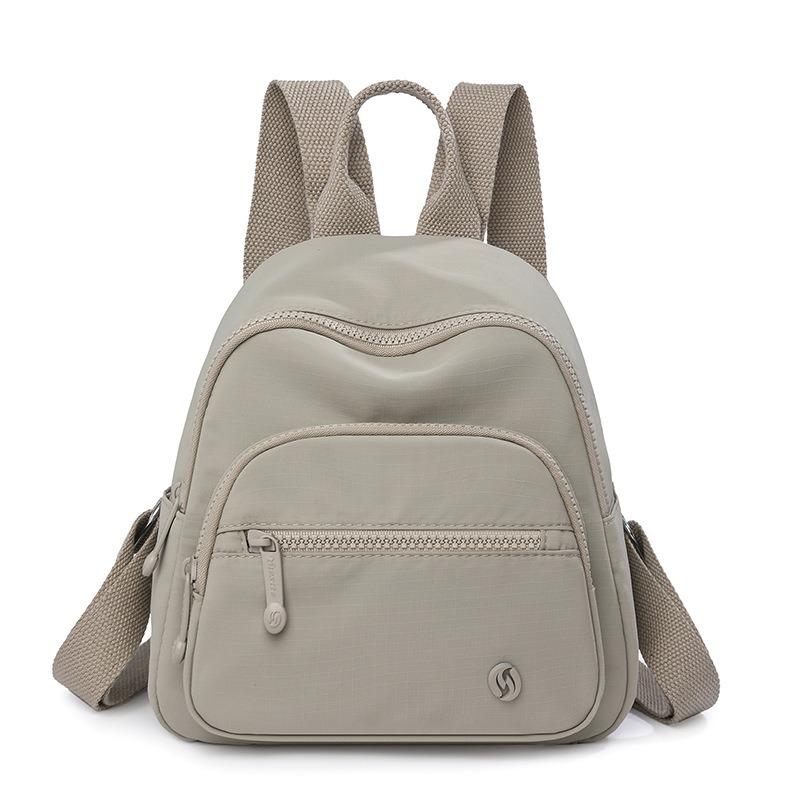 Новый рюкзак большой вместимости многокарманный практичный рюкзак легкий литературный досуг путешествия для поездок на работу рюкзак женский серый 2790₽