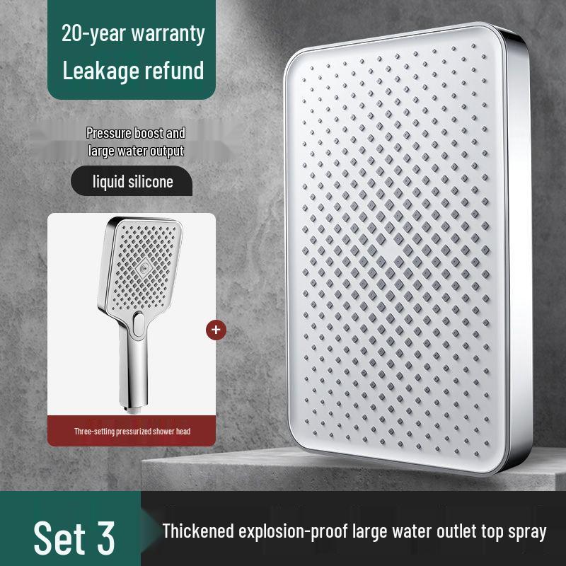 13palcová extra velká dešťová sprchová hlavice pro hotelové použití - Vysoký průtok vody