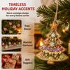 Colorful Design Christmas Tree Decor Wooden Home Decor Christmas Hanging Home Decoration