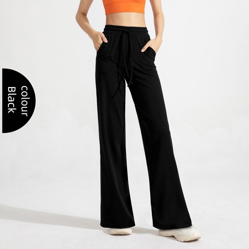 

Lu Same Style Antibacterial Exercise Casual Pants Female Loose Slimming Pocket Loose Pants Exercise Workout Pants Yoga Pants Black M