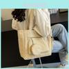 2024 New Fashionable Street Style Canvas Tote Bag Women Large Capacity Shoulder Bag