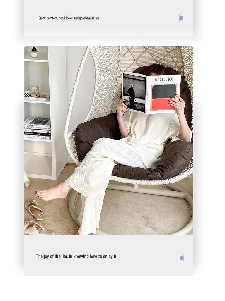 Thickened Cushion for Hanging Chair: Backrest for Dormitory, Bedroom, or Balcony Cradle Swing