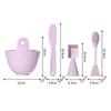 3/4Pcs Silicone Face Mask Mixing Bowl Set DIY Mask Bowl Brushes Makeup Tool Kits  Makeup Accessories