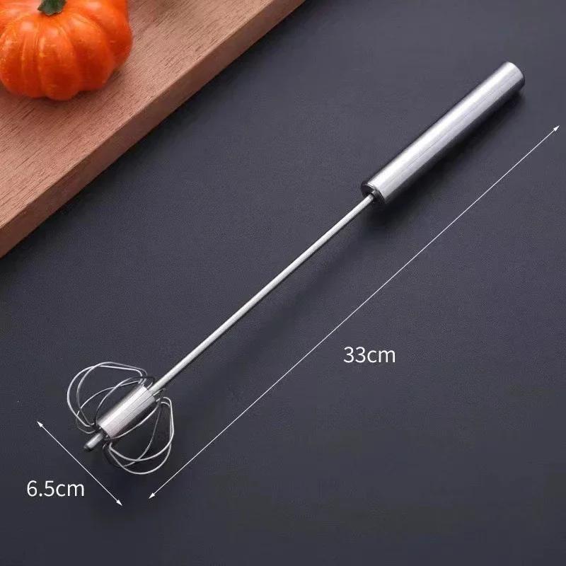 Stainless Steel Hand Egg Beater Durable Kitchen Whisk Mixer Versatile for Baking Whisking Blending Eggs Cream Batter Professiona