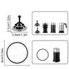 High Speed Electric Milk Frother Whisks And Heat Resistant Lid Replacement Parts