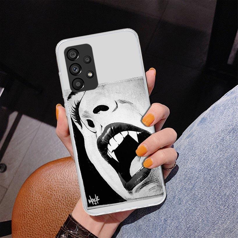 Gothic Vampire Scarlet Art Phnoe Case for Samsung Galaxy A17 A37 A57 A16 A26 A36 A56 A15 A14 A13 A55 A54 A53 A35 A34 A33 A25 A24