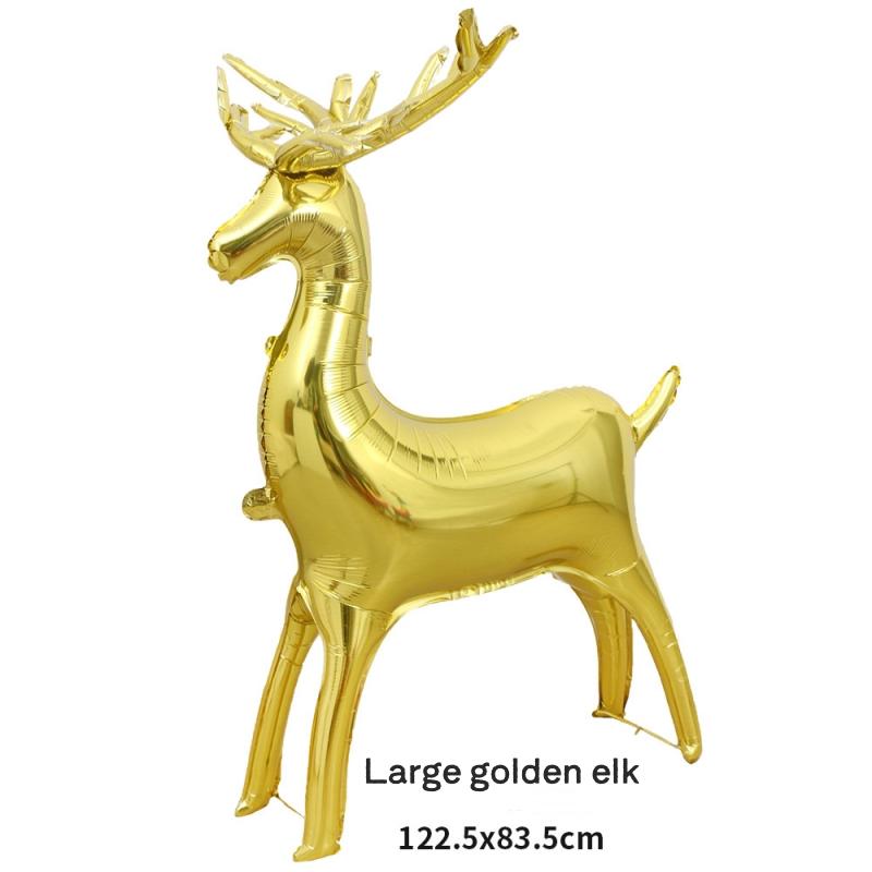 Christmas Deer Balloons Multicolor Standing Animal Balloons Kids Inflatable Toys