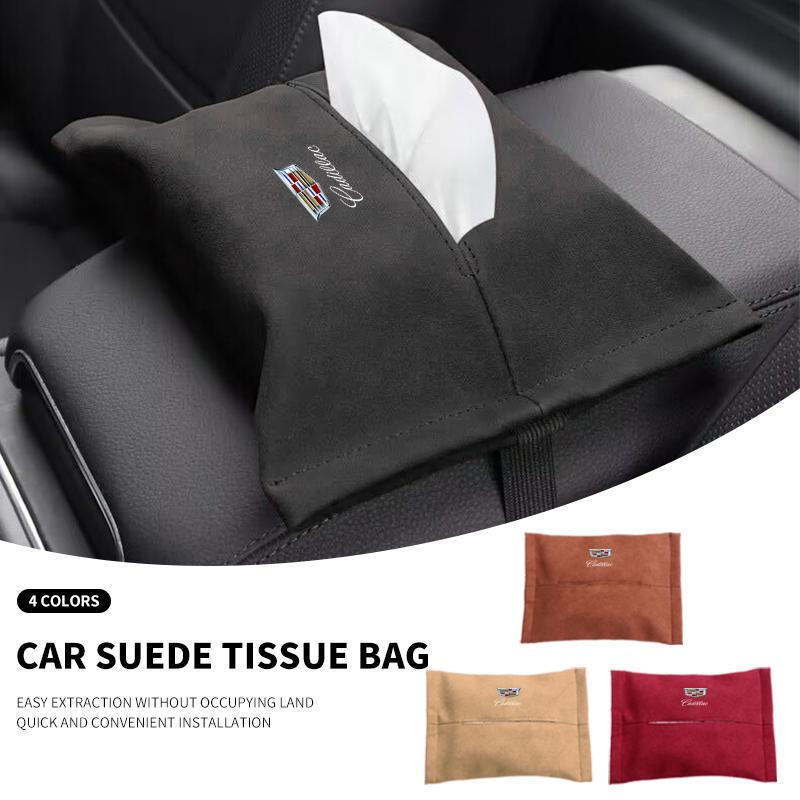 Auto-Taschentuchbox Sonnenblende Sitzrücken Hängebeutel Zubehör für Cadillac ATS BLS CT4 CT6 CTS ESCALADE STS XLR XT4 XT5 XTS SLS