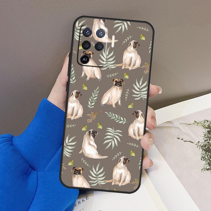 Tigers Leopards Tropical Leaves Case For Oppo A94 A74 A54 A80 A60 A40 A18 A38 A58 A78 A98 A96 A76 A16 A15 A17 A57 A77 A5 Pro