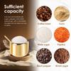 Stainless Steel Sugar Bowl Set with Lid Spoon Holder for Serving Sugar Pepper Salt Spice Small Condiment Container Kitchen Tools
