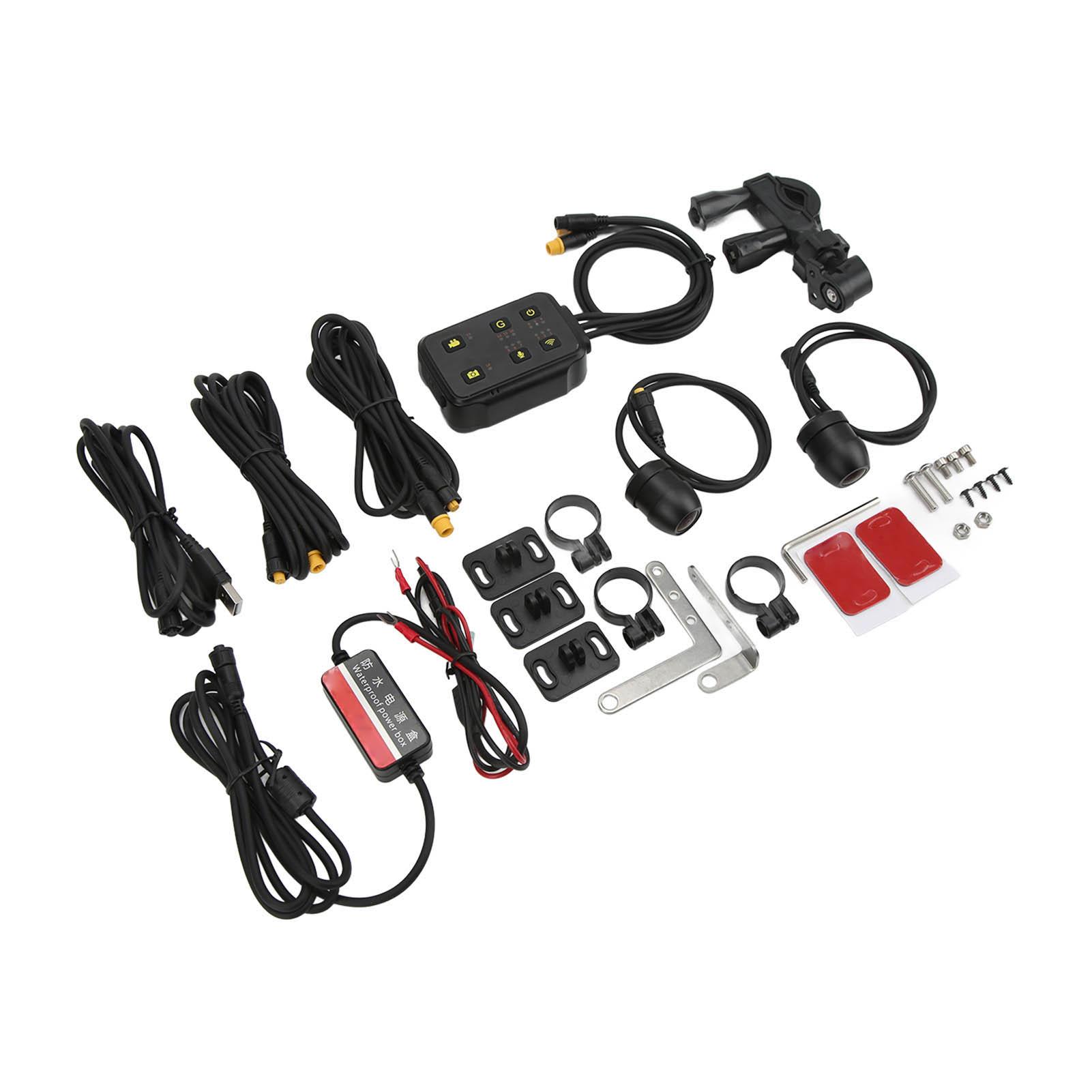 

Мотоциклетный видеорегистратор с двойной записью, широкоугольным объективом 1080P, циклической записью с датчиком силы тяжести