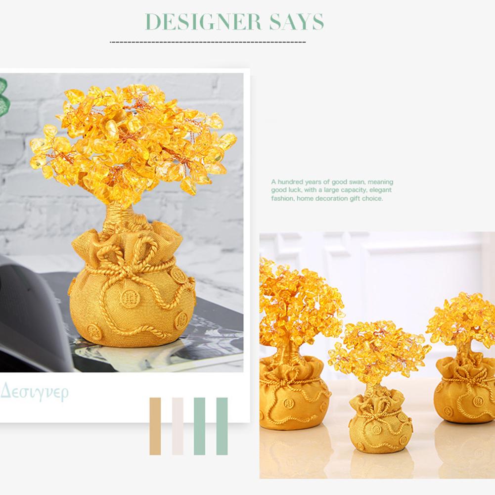 Chinese Style Fortune  Tree Ornaments Wine Cabinet Living Room Home Furnishing Entrance Crafts Decoration Lucky Money Tree