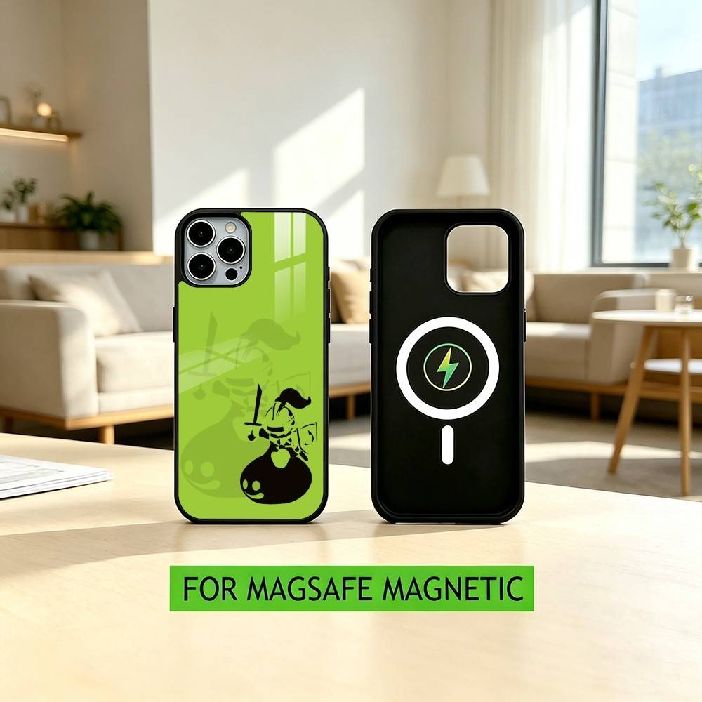 D-Dragon Q-Quest Slime Game Handyhülle Für iPhone17,16,15,14,13,12,11 Plus,Pro Magnetisch Für Magsafe Kabelloses Laden