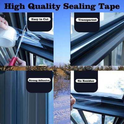 Self Adhesive Sealing Tape for Doors and Windows, 10M, Nano Soundproof, Dustproof, and Windproof Tape for Doors and Windows