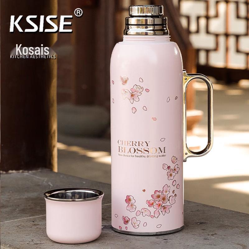 Kesaishi 620ml 316 Stainless Steel Stewing Tea Thermos with Mechanical Temperature Display