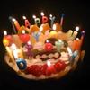 Colorful Flame Candles Wedding  Kids Party Birthday Cake Candles Decoration Party Supplies for Children