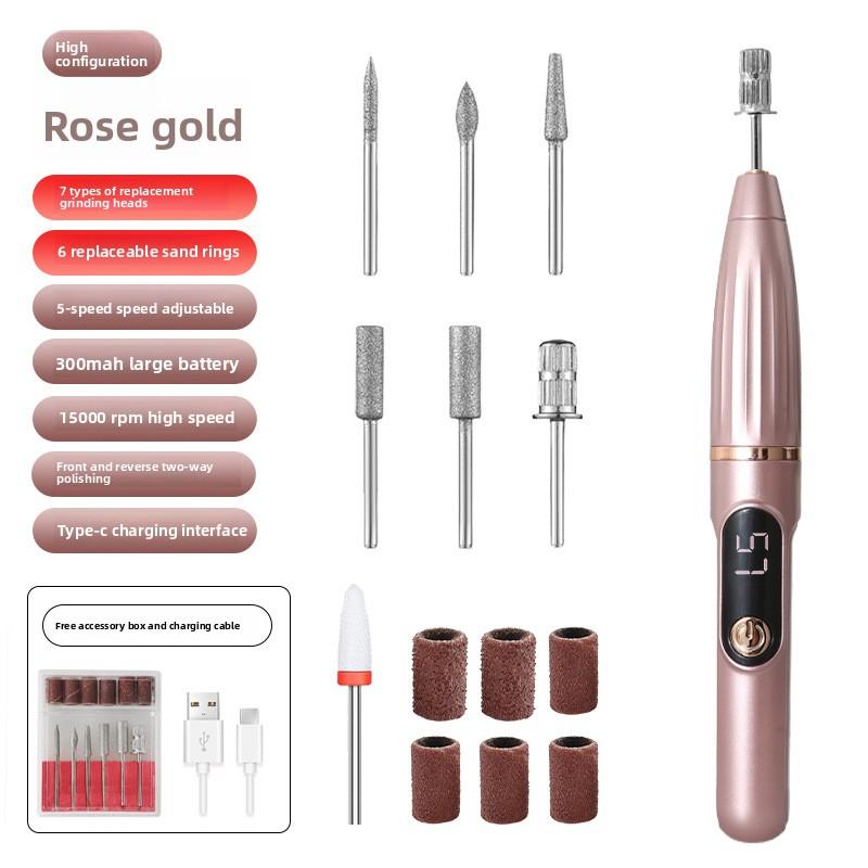 Electric Nail Grinder Small Tool Nail Remover Nail Grinder Portable LCD Electric Nail Clipper Nail Grinder