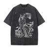 Maglietta Grafica Anime BEASTARS Rouis Ibuki da Uomo a Manica Corta Abbigliamento Casual Maglietta in Cotone Maglietta Lavata Vintage Top Harajuku