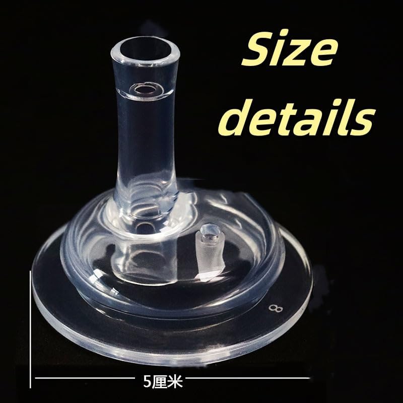 Jerliflyer 4pcs Bottle straws, hydrojug straw wide mouth silicone gravity ball design baby straw replacement no leakage baby drinking tools