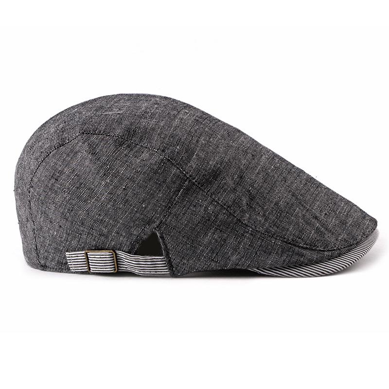 Men's Newsboy Hat Flat Cap Cotton Adjustable Breathable Irish Cabbie Ivy Cap for Driving And Hunting
