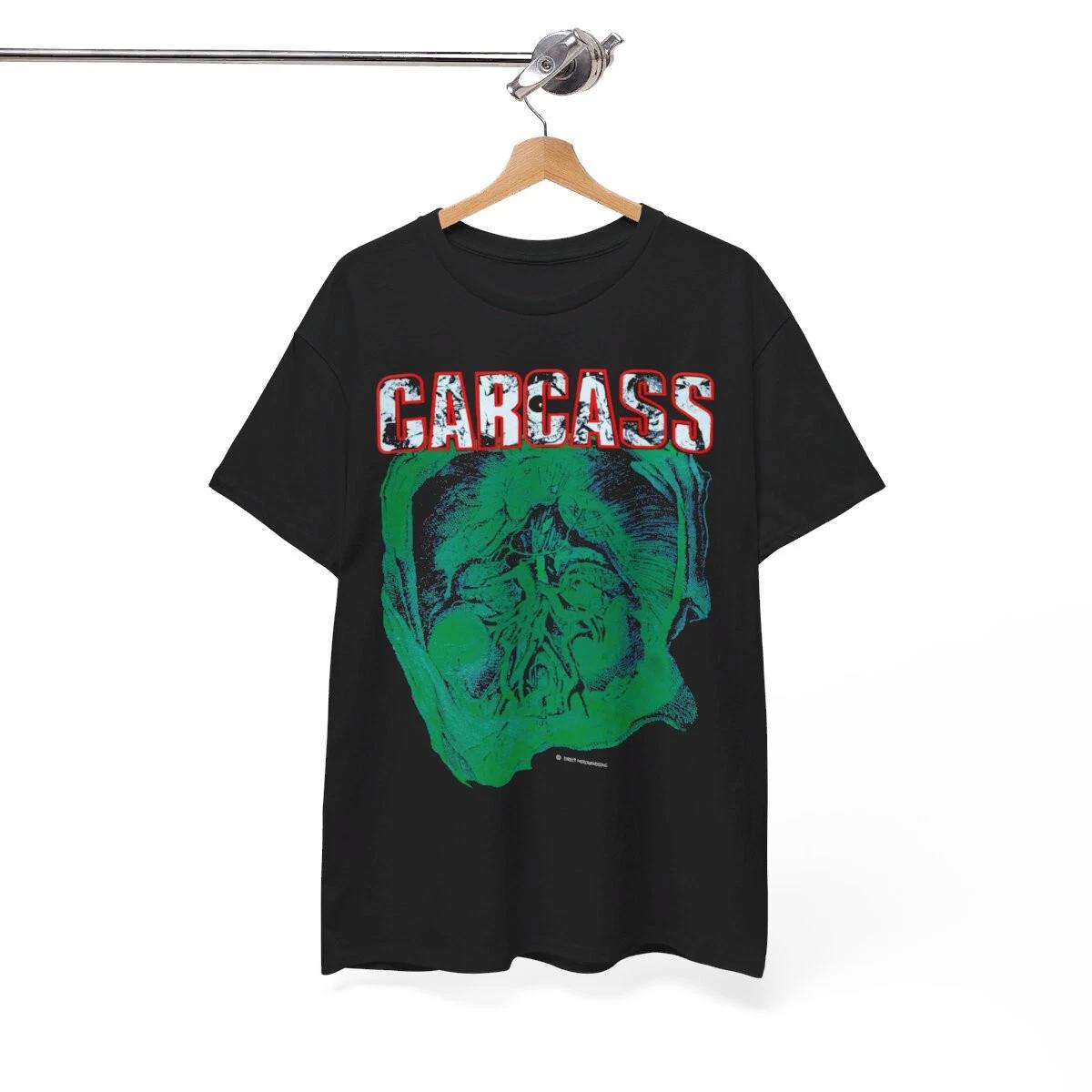 Carcass Death Metal Винтажный Дизайн Футболка Группа Футболка Размер 2XL XL