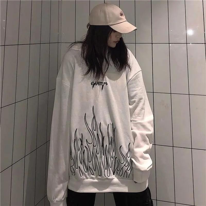 red flame sweatshirt