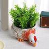 Creative Animal Shape Succulent Planter Pots Artistic Planter Great for Indoor and Outdoor Decors with Drainage Hole