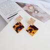 Korean-Japanese Style Geometric Acrylic Large Dangle Earrings