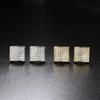 Stud Earrings with Zircon for Men Gold Color Punk Hip Hop Piercing Cartilage Earring Retro Trend  Fashion Women's Jewelry OHE047