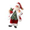  Decorative Resin Statue Carved Santa Figure for Years Round Holiday Decorations and Display Desk Ornament