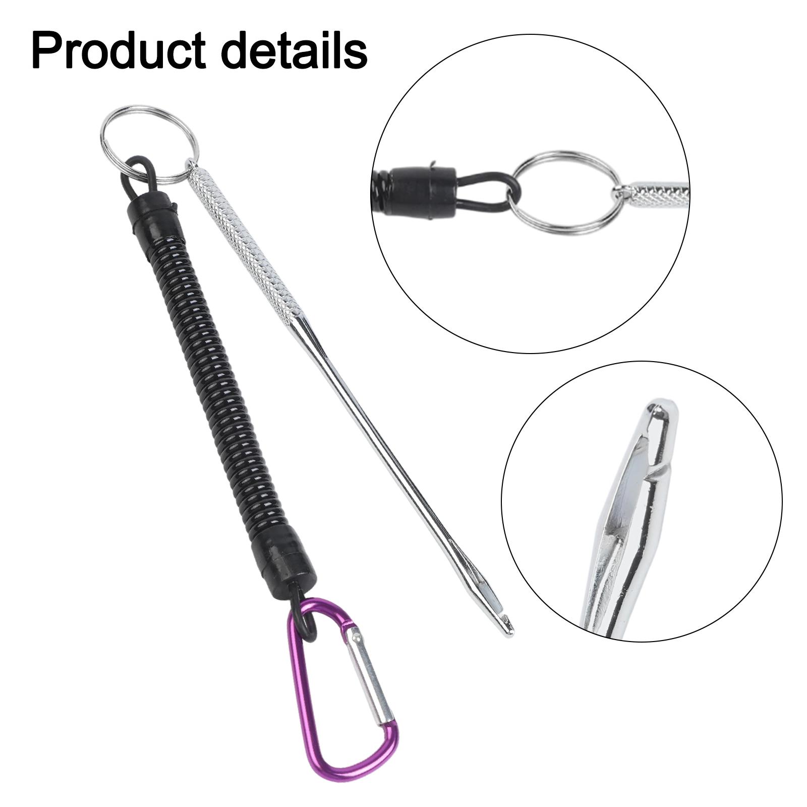 

Portable stainless steel fish hook remover and hand rope: fast and easy!