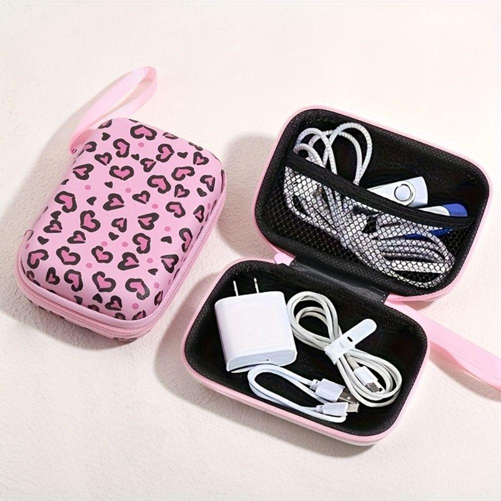 Creative USB Charger Storage Cartoon Coin Purse Data Cable Storage Bag  Digital Storage