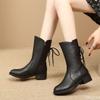 New Long tube Boots for Women in Spring Autumn Mid tube Simple Comfortable Versatile Daily Casual Women's Shoes for Autumn