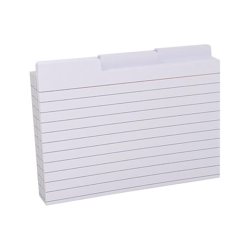 Retro Extra Large 4-Inch Desktop Index Cards with Horizontal Line Sticky Notes, 230g Thick Cardstock