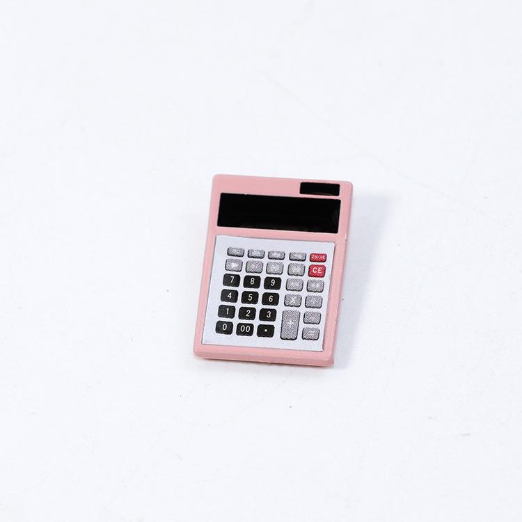 52DOLLHOUSE Mini Food Play Scene Model - Blythe Dollhouse Accessories with Mini Calculator B124