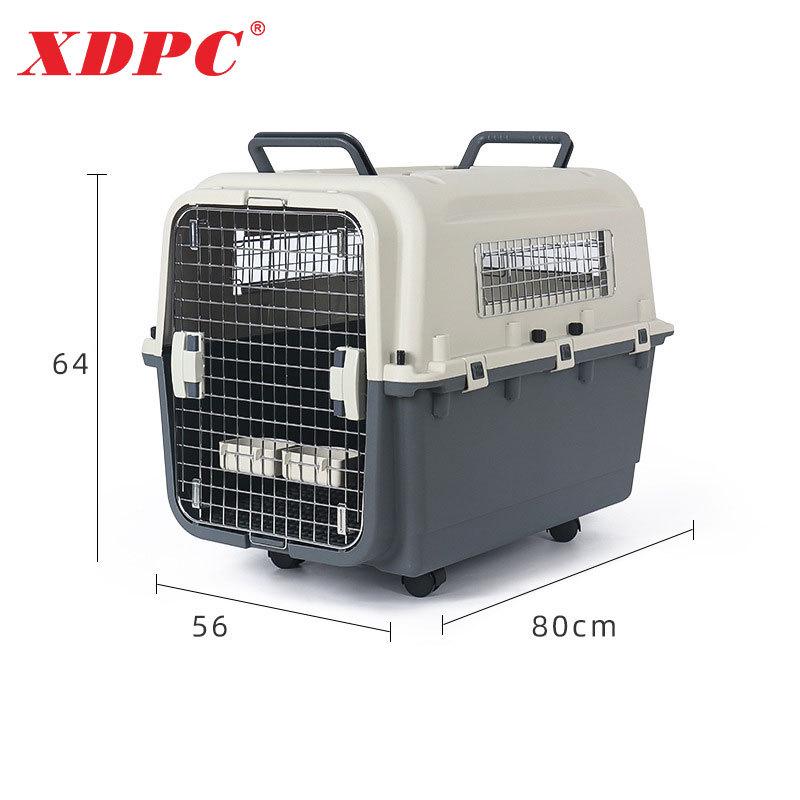 XDPC Xinding Pet Airline Crate: Durable Plastic Carrier with Iron Window for Cats & Dogs, Air China Approved