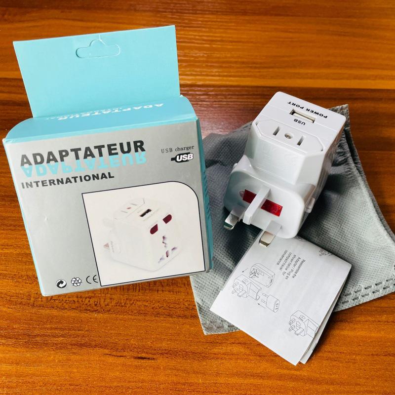 Universal Travel Adapter with USB and Fuse