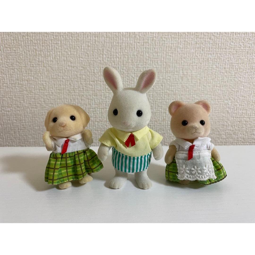 Used Sylvanian Families Delicious School Lunch Doll Collection