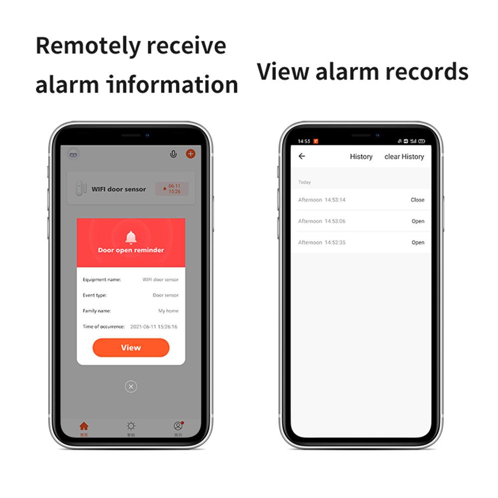 Wireless Wifi Home Window Door Burglar Security Alarm Sensor System w/o Battery