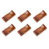 6Pcs Japanese Style Fork Wooden Chopstick Rest Chopstick Holder Kitchen Tableware Chopstick Pillow