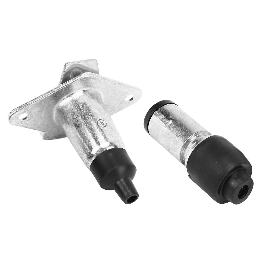 7-poliger Anhängerstecker und -steckdosensatz Kleinmetall-Anhängerzubehör Ersatz für Wohnmobile Wohnwagen Anhänger