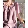 DIMANAF 2025 Summer Plus Size Dress Women Vintage Dress Basic Long Elegant Loose Casual Pleated Dress