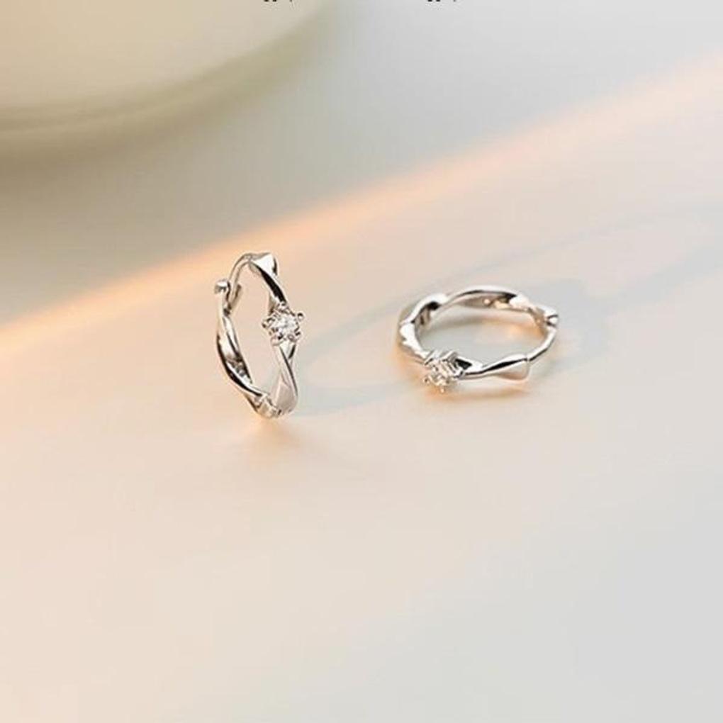 Women's Daily Accessory Ring Ocean Wave Boucle Earrings