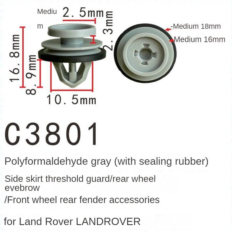 For Landrover RANGE ROVER Evoque Freelander Discovery 2/3/4 Interior Trim Clip Door Plate Buckle 10pcs