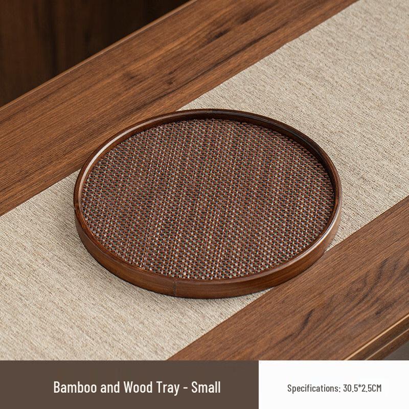Jingbaodi Retro Walnut Wood Serving Tray