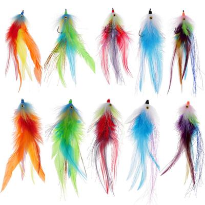 Fly Fishing Saltwater Flie Streamer Steelhead Salmon Striper Pike Trout Simulation Flies Lure for Freshwater Lake River