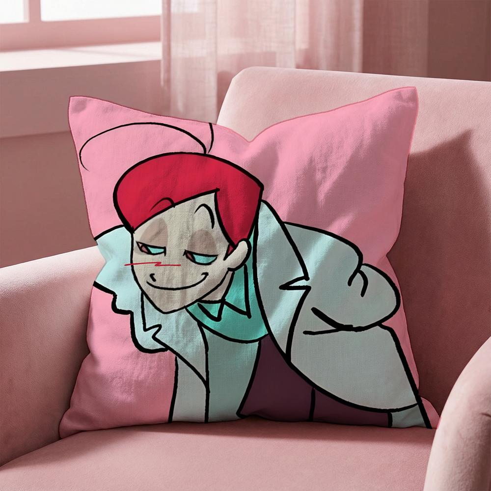 Anime P-PSYCHO C-CUTIESS Cushion Cover Multi-Scene Pillow Cover for Home & Car - Reversible, Soft & Durable for Daily Use